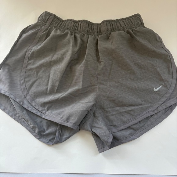 Nike Dri-Fit Women's‎ XS Brief-Lined Gray Running Shorts w Inside Pocket - Picture 1 of 11